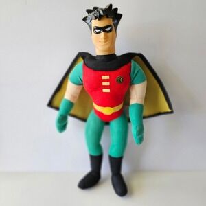 Vtg Batman Series ROBIN 1998 Play By Play 14in Plush Figure DC Comics